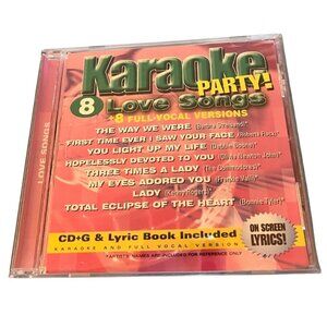 Karaoke Party! 8 Love Songs CD / Lyrics Included